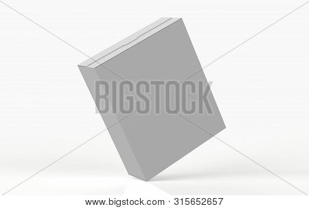 Realistic Blank Cardboard Packaging Boxes Mock Up Isolated On White Background. Can Be Use For Medic