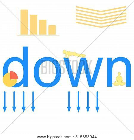 Down Arrow Vector Icon Isolated On Transparent Background, Down Arrow Transparency Logo Concept