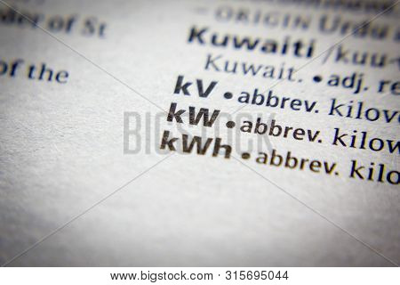 Word Or Phrase Kw In A Dictionary