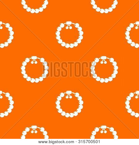 Charming Gemstone Bracelet Pattern Vector Orange For Any Web Design Best