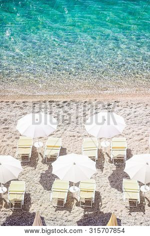 Beautiful Beach With Clear Water In The Reserve Gargano