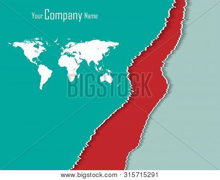 Bright Vector Modern Design Template. Annual Report Elements For Your Work. Colorful Layout, Magazin