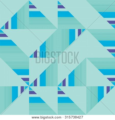 Vector Abstract Truchet Geometric Seamless Pattern Repeat