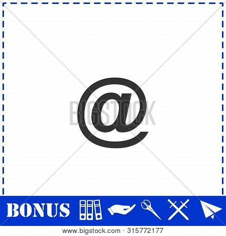 E-mail Icon Flat. Simple Vector Symbol And Bonus Icon