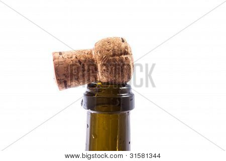 Kork auf Sektflasche