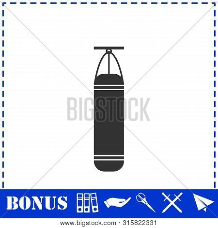 Punching Bag Icon Flat. Simple Vector Symbol And Bonus Icon