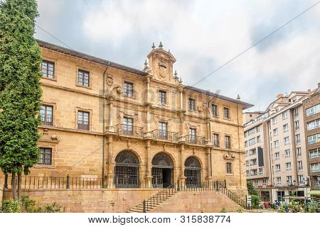 View At The San Pelayo Monastery In The Streets Of Oviedo - Spain