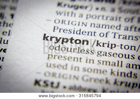 Word Or Phrase Krypton In A Dictionary
