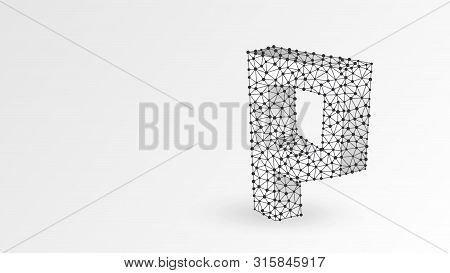 Php Coding Language Sign. Device, Programming, Developing Concept. Abstract, Digital, Wireframe, Low