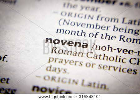 Word Or Phrase Novena In A Dictionary