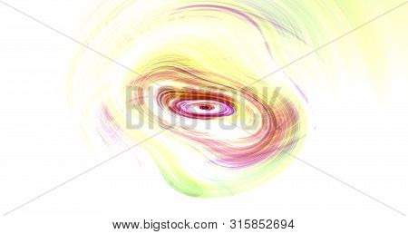 Abstract Blot With Translucent Stains On A White Background
