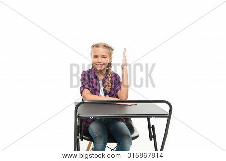 She Knows All Right Answers. Knowledge Is Richness. Back To School. Private School Concept. Individu