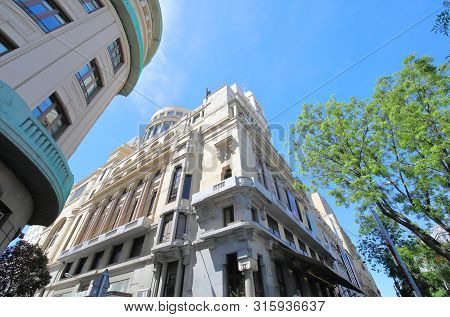 Madrid Spain - May 28, 2019: Circulo De Ballas Artes Museum Madrid Spain