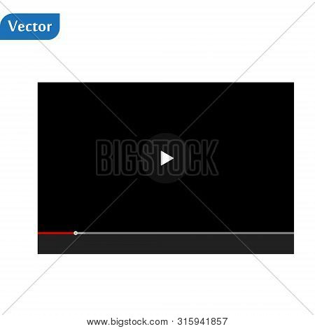 Multimedia Player Social Media. Socisl Media. Subscribe. Vector Illustration. Eps 10
