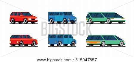 Car Vector Template On White Background. Vehicle Automobile Garage Transport Service Concept. Flat V