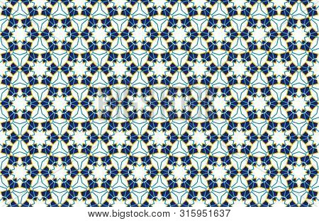Arabic Pattern Seamless Background In Islamic Style. Geometric Muslim Ornament Backdrop. Vector Eps1