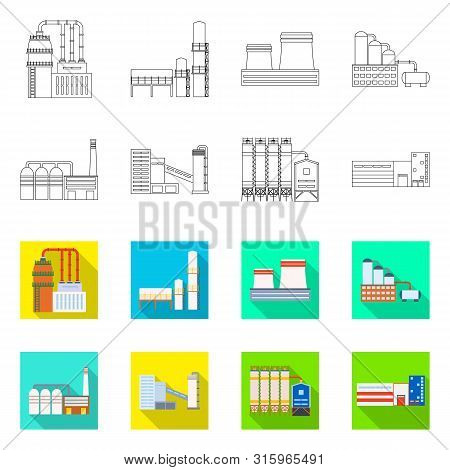 Isolated Object Of Production And Structure Sign. Set Of Production And Technology Vector Icon For S
