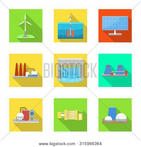 Vector Design Of Source And Environment Symbol. Collection Of Source And Bio Vector Icon For Stock.