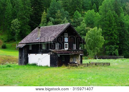  Summer landscape of Heiligenblut village in Austria, Europe