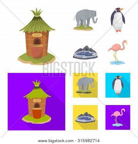 Vector Design Of Nature And Fun Logo. Set Of Nature And Entertainment Vector Icon For Stock.