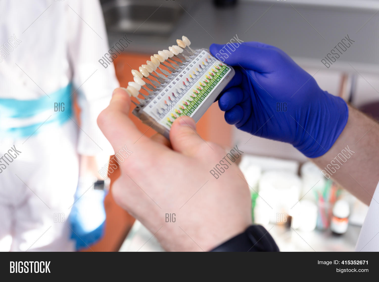 Tooth Color Chart Image & Photo (Free Trial) Bigstock