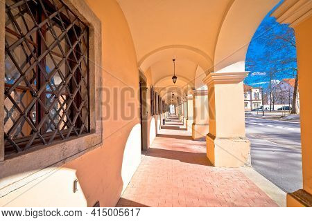 Town Of Bjelovar Architecture Street View, Bilogora Region Of Northern Croatia
