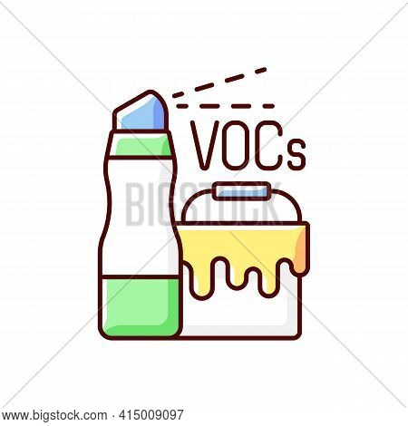 Household Products Rgb Color Icon. Dangerous Chemicals Pollutting Planet. Cleaning Earth From Rubish