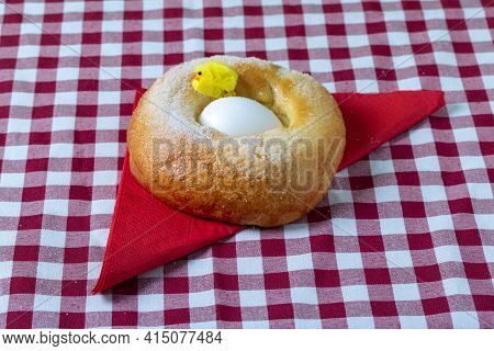 A Typical Food Of The Spanish Pastry Is The Mona De Pascua. It Is An Easter Cake Whose Tasting Symbo