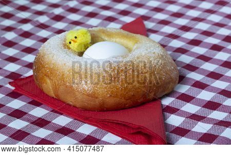 A Typical Food Of The Spanish Pastry Is The Mona De Pascua. It Is An Easter Cake Whose Tasting Symbo