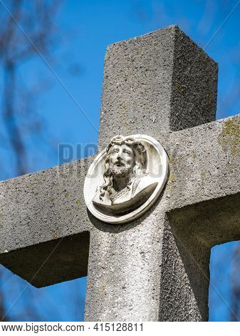 Munich, Germany - Nov 01, 2020: View Of Famous Old North Cemetery Of Munich, Germany With Historic G