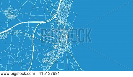 Urban Vector City Map Of Koge, Denmark