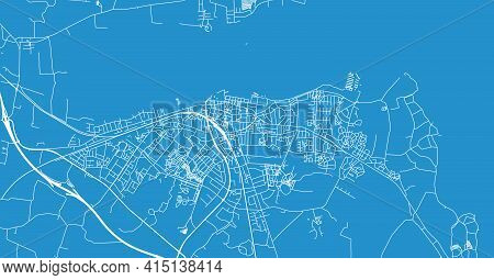 Urban Vector City Map Of Holbaek, Denmark