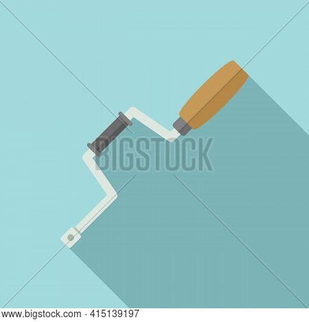 Carpenter Brace Icon. Flat Illustration Of Carpenter Brace Vector Icon For Web Design