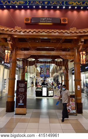 Ibn Battuta Mall, Dubai, United Arab Emirates, March 29, 2021, The Interior Of Ibn Battuta Mall Is O