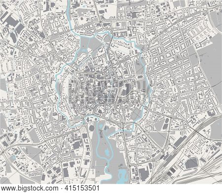 Map Of The City Of Braunschweig, Germany