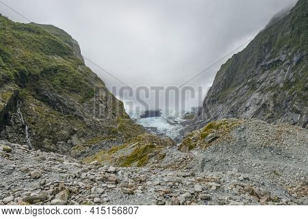 Scenery Around The Franz Josef Glacier On The West Coast At The South Island Of New Zealand