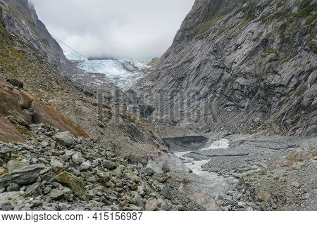 Scenery Around The Franz Josef Glacier On The West Coast At The South Island Of New Zealand