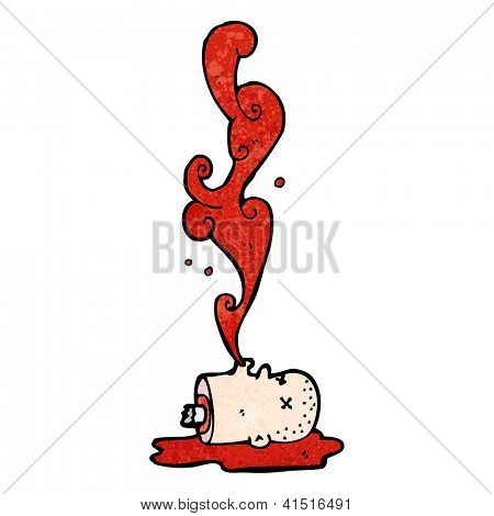 Cartoon lordo testa mozzata