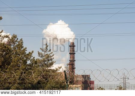 Air Emissions Pollution From An Industrial Pipe.