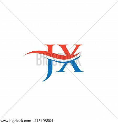 Modern Jx Logo Design For Business And Company Identity. Creative Jx Letter With Luxury Concept.