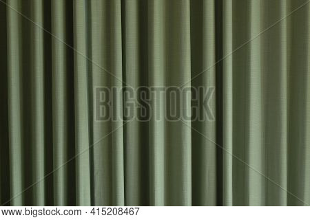 Curtain On Home Door Texture And Background