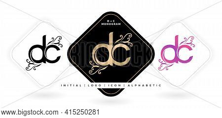 Dc Initial Letter And Graphic Name, Dc Monogram, For Wedding Couple Logo Monogram, Logo Company And 