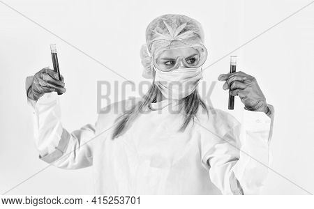 Molecular Methods Leverage Polymerase Chain Reaction. Test Tubes Blood Samples. Laboratory Testing R
