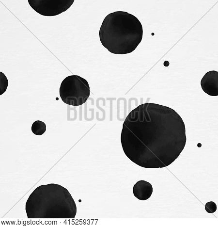 Background of polka dot ink brush pattern