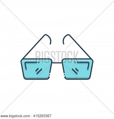 Color Illustration Icon For Opticianry  Optometrist  Optical Eyeglasses Frames