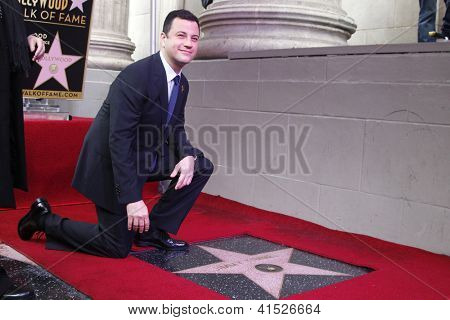 ลอสแองเจลิส - 25 jan: Jimmy Kimmel ในพิธีที่ Jimmy Kimmel เป็นเกียรติกับดาวบน H
