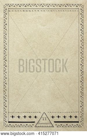 Bohemian style Navajo arrow border frame
