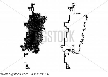 Fargo City, North Dakota (united States Cities, United States Of America, Usa City) Map Vector Illus