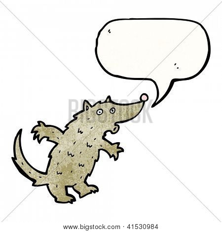 sifflements loup Cartoon