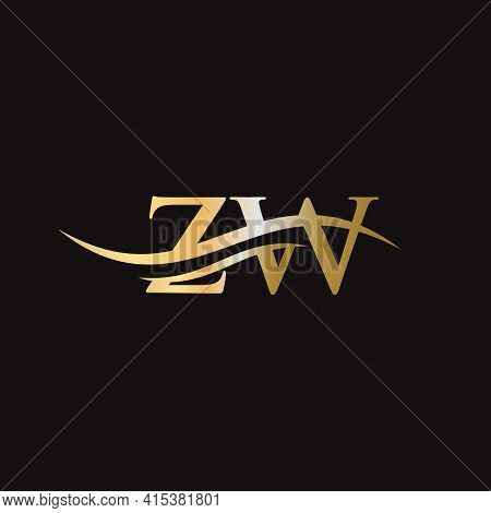 Zw Linked Logo For Business And Company Identity. Creative Letter Zw Logo Vector